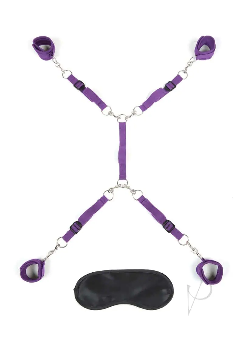 Lux Fetish Bed Spreader - Purple - Image 4