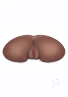 LuvDollz Vibrating Masturbator With Remote Control - Butt - Mocha - Image 2