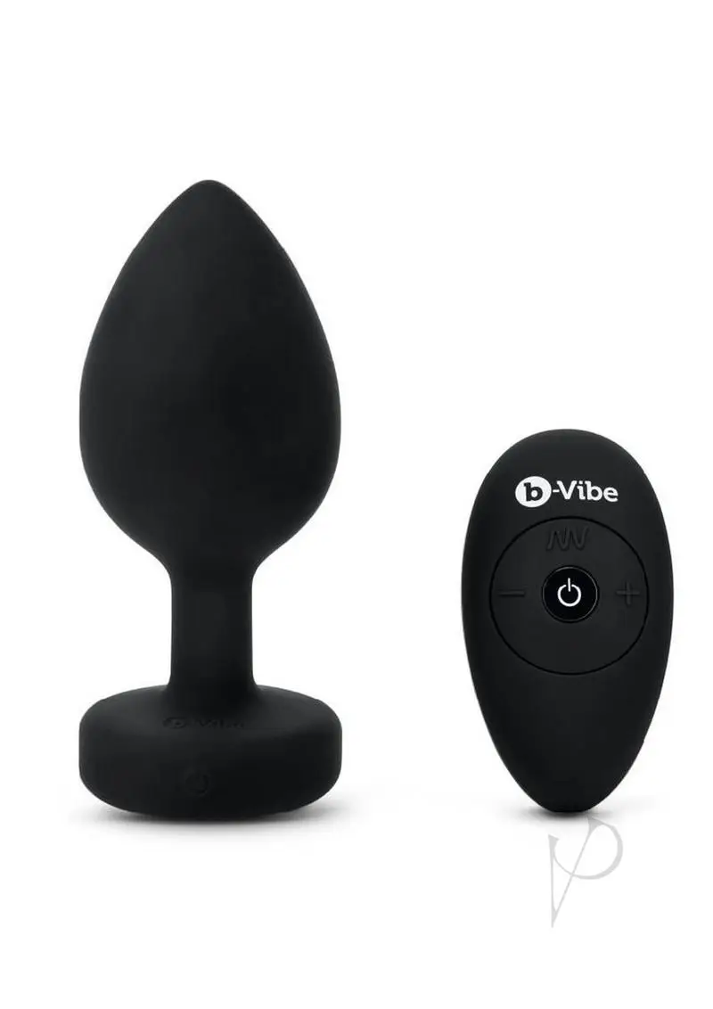 B Vibe Vibrate Jewel Plug XXL Black - Image 2