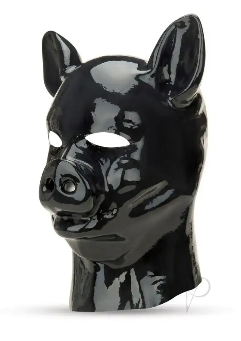 Prowler Red Latex Pig Hood - Image 2