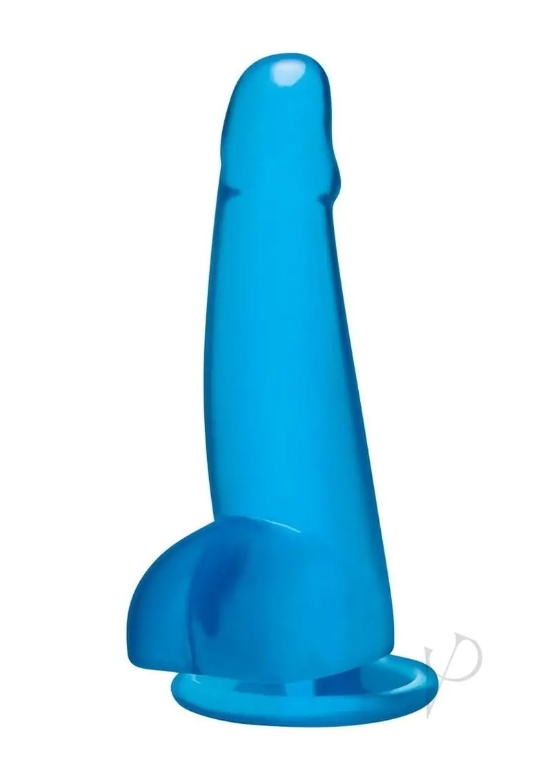 Blue Line Suction Cup Dildo with Balls - Image 2