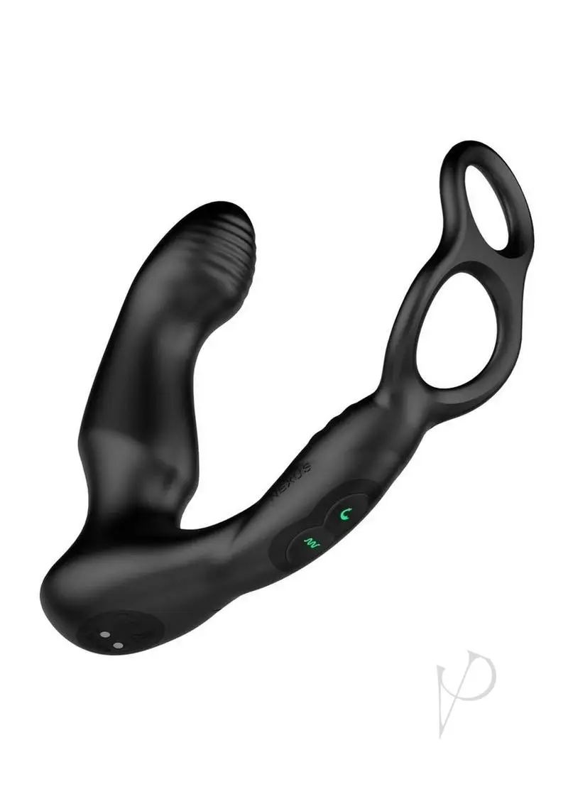 Nexus Simul8 Wave Dual Cock Ring Prostate Massage - Black - Image 2