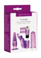 Kinx 4play Couples Kit Bullet Vibe Waterproof Purple - Image 1