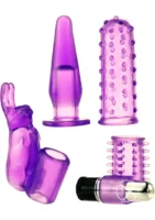 Kinx 4play Couples Kit Bullet Vibe Waterproof Purple - Image 2