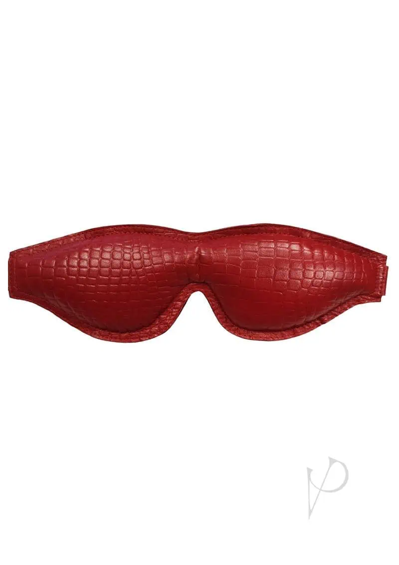 Rouge Large Padded Leather Blindfold - Burgundy - Featured Image