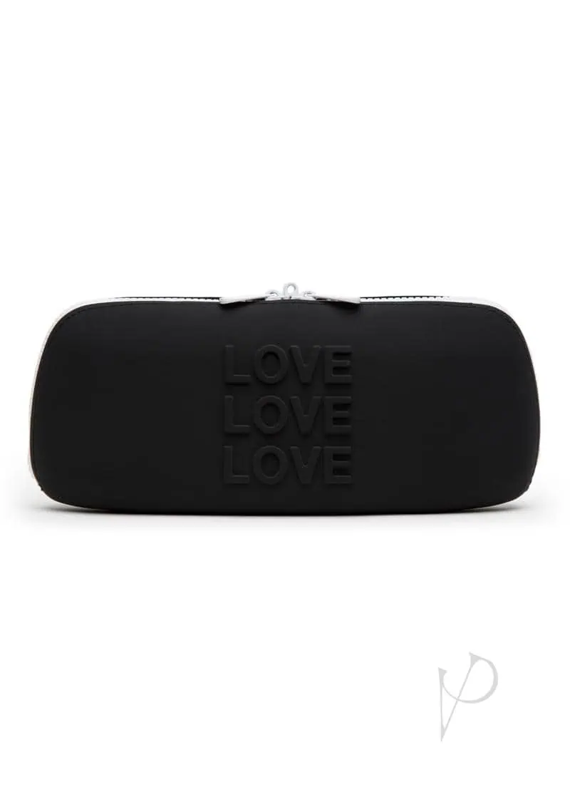 Happy Rabbit LOVE Storage Zip Bag Medium - Black - Image 2