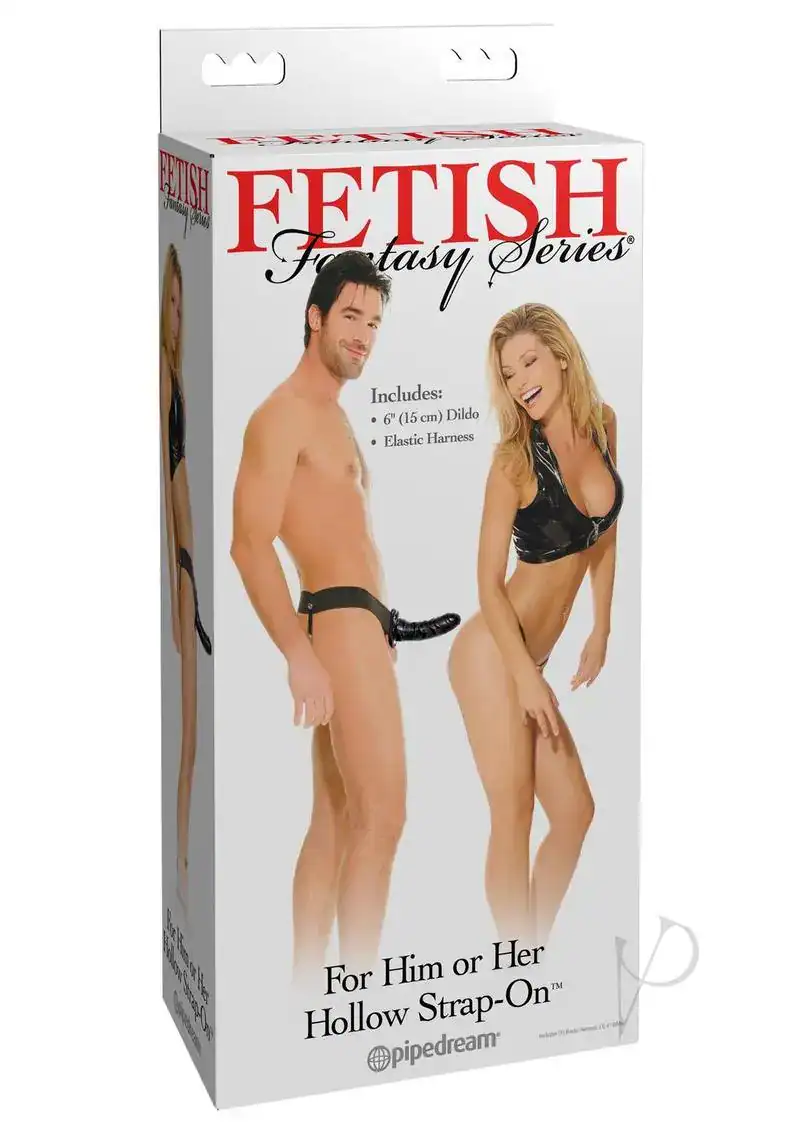Fetish Fantasy Series for Him or Her Hollow Strap-On - Black - Image 2