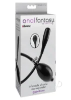 Anal Fantasy Collection Inflatable Silicone Ass Expander Black 3 Inch - Image 1