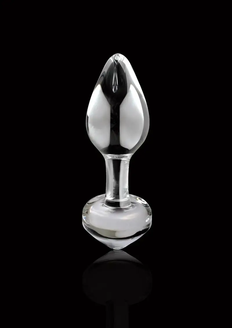 Icicles No. 44 Hand Blown Glass Butt Plug - Clear - Image 2