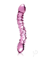 Icicles No 55 Double Sided Glass Massager Pink 7.75 Inch - Image 2