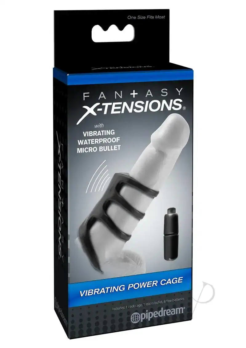 Fantasy X-tensions Vibrating Power Cage - Black - Image 2
