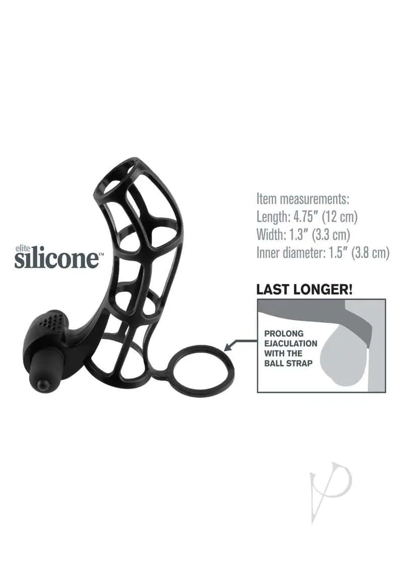 Fantasy X-tensions Deluxe Silicone Power Cage - Black - Image 2