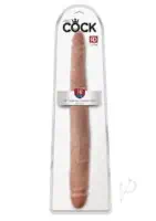 King Cock Tapered Double Dong Tan 16 Inch - Image 1