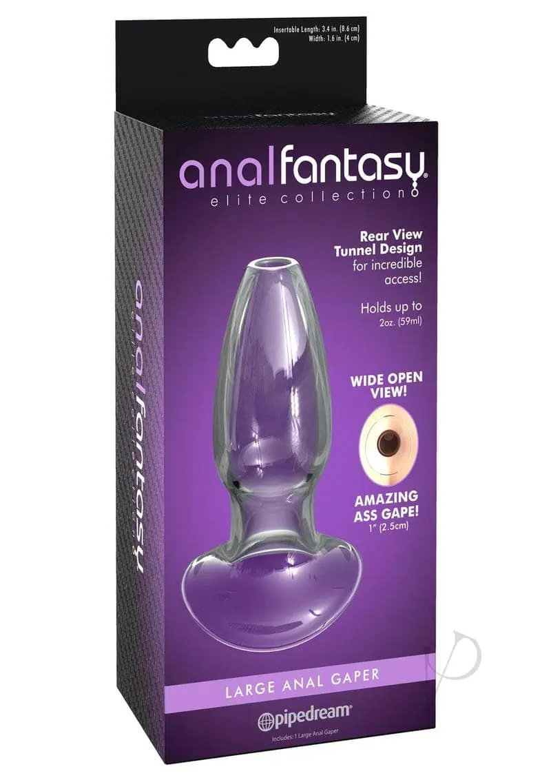 Anal Fantasy Elite Large Anal Glass Gaper - Clear - Image 5