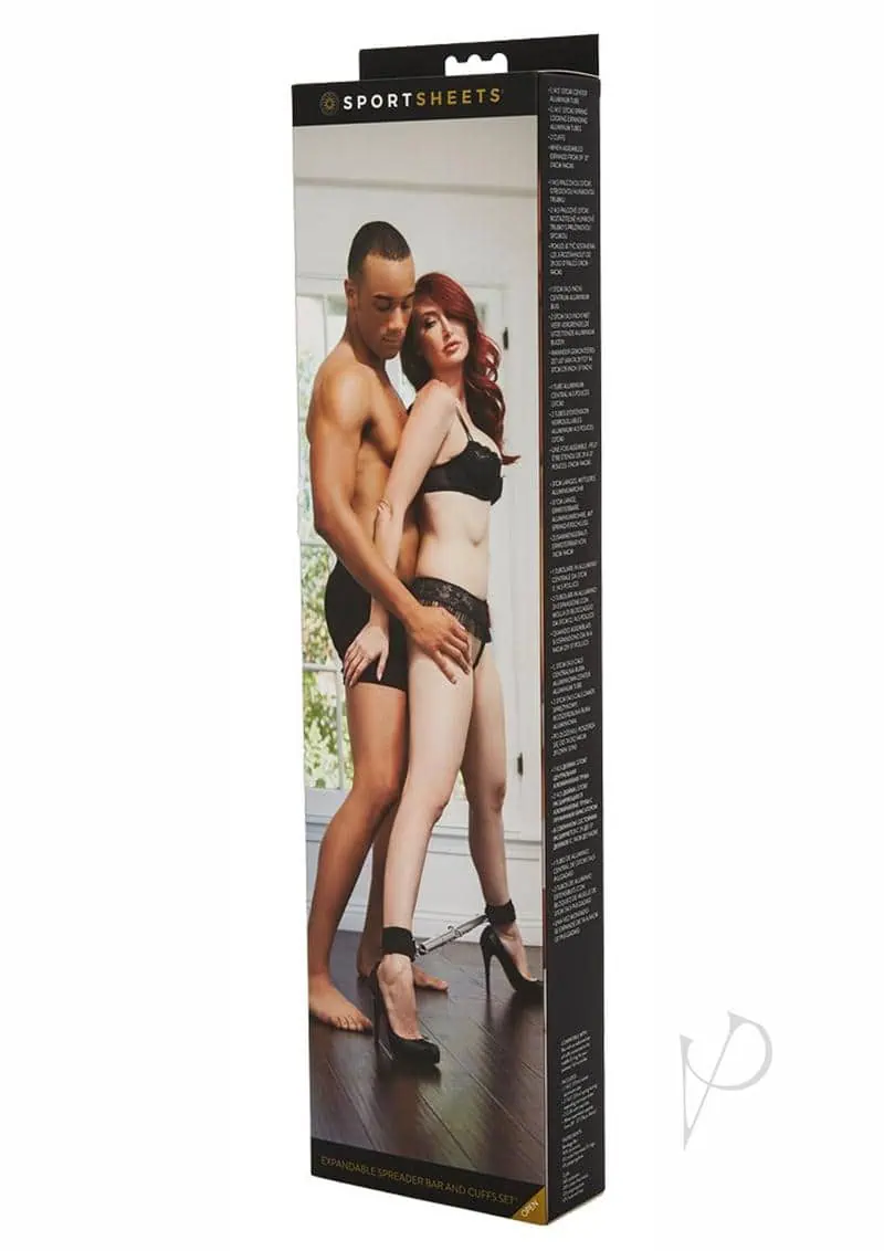 Sportsheets Expandable Spreader Bar & Cuffs Set - Image 3