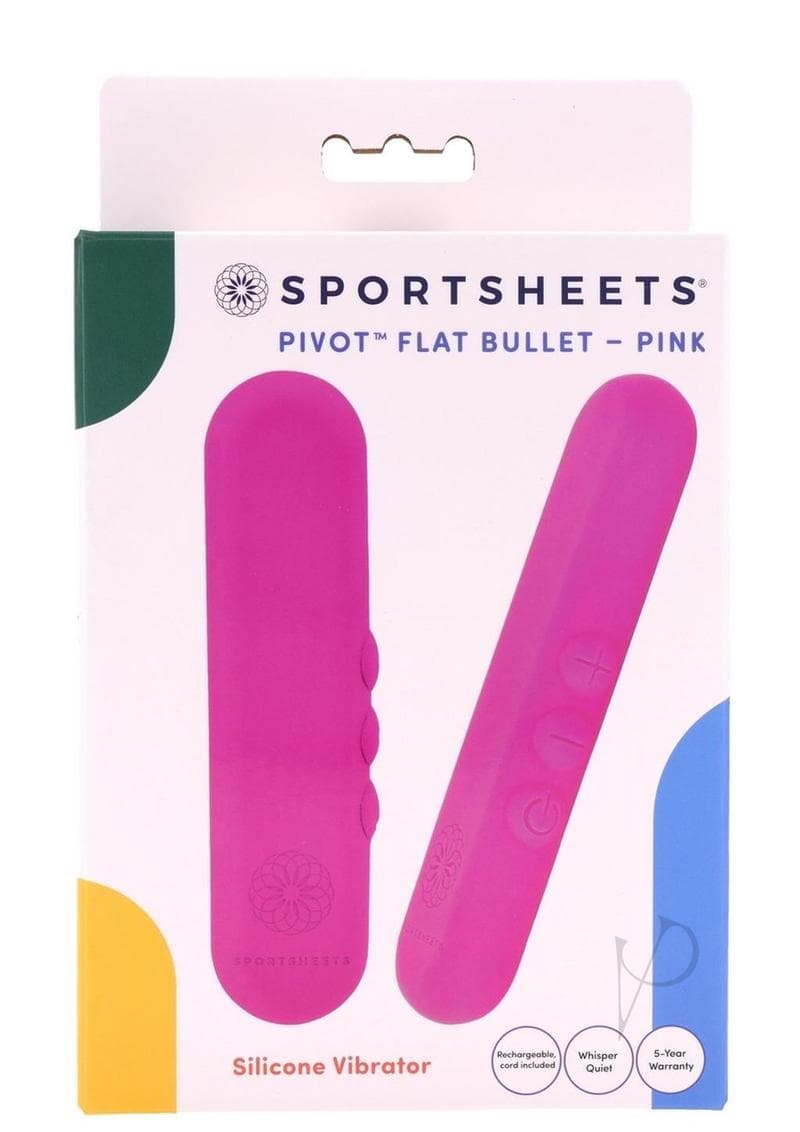 Pivot Flat Bullet Rechargeable Silicone Mini Vibe - J and J Adult