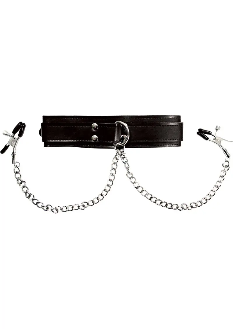 Sex & Mischief Nipple Clamps w/Collar - Image 2