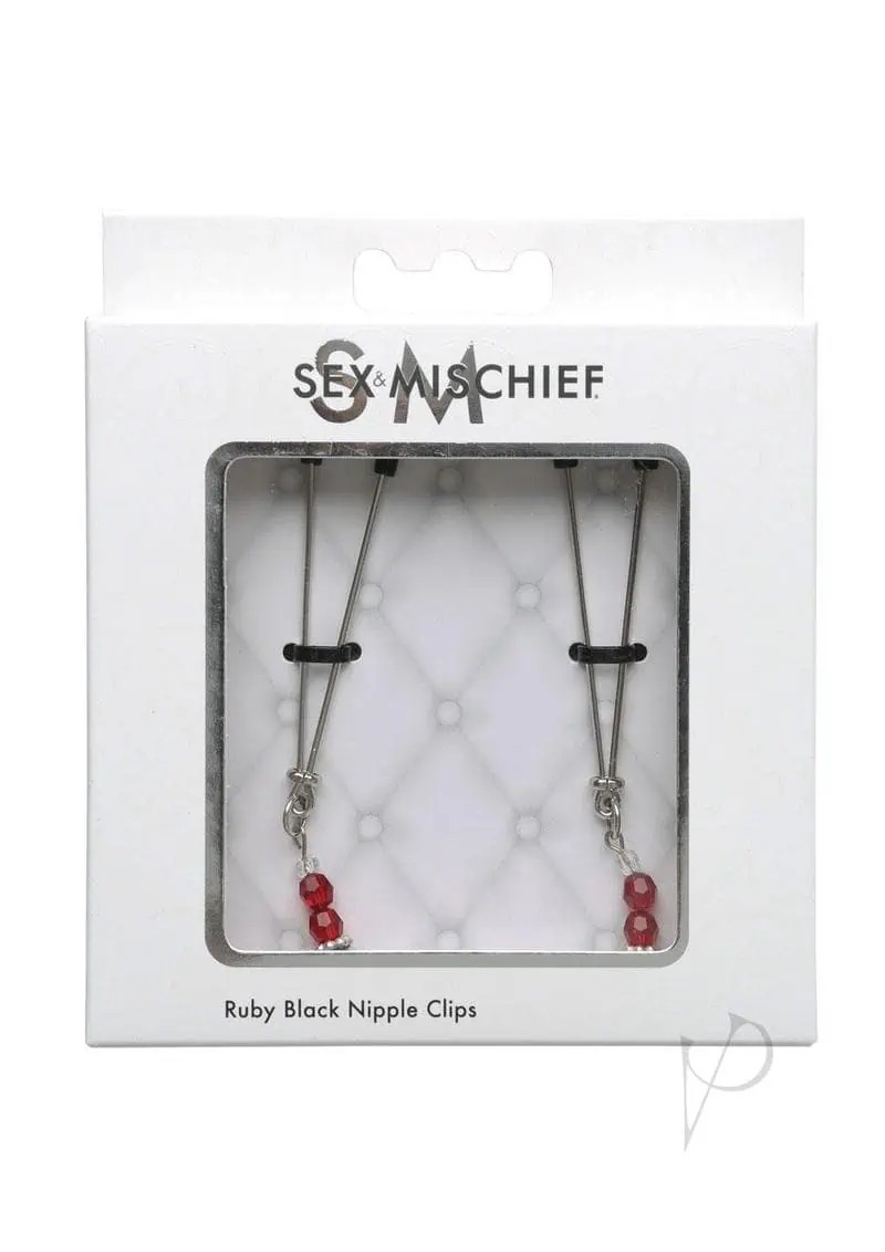 Sexperiments Ruby Black Nipple Clamps - Image 2