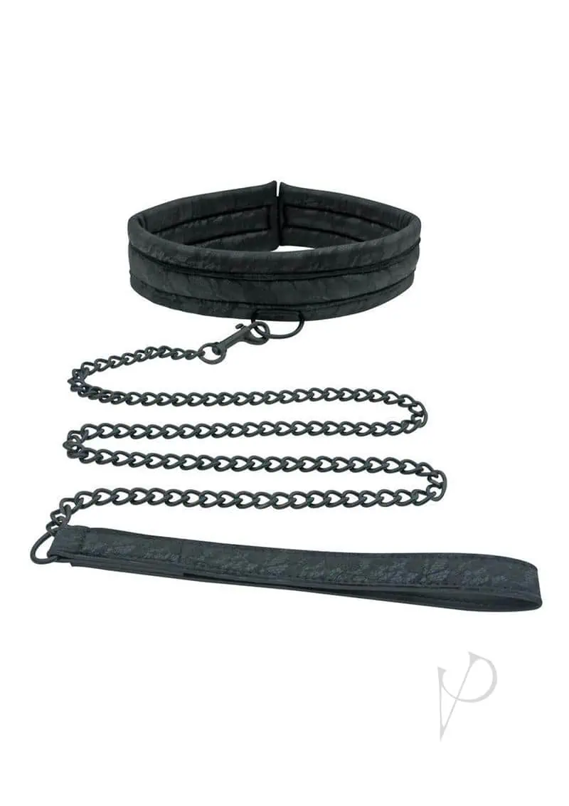 Sincerely Lace Collar & Leash - Black - Image 2
