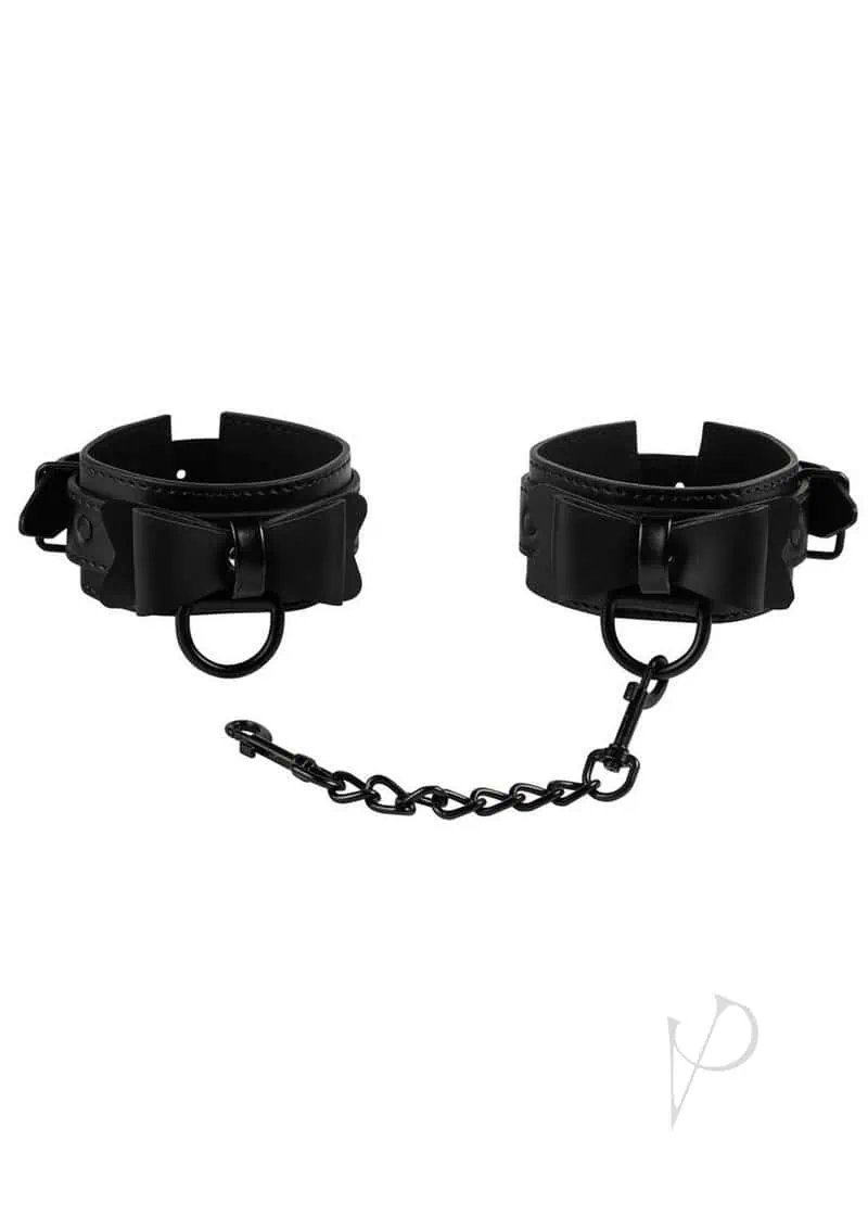 Sincerely Bow Tie Cuffs - Black - Image 2