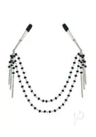 Sincerely Black Jeweled Nipple Clips - Image 4