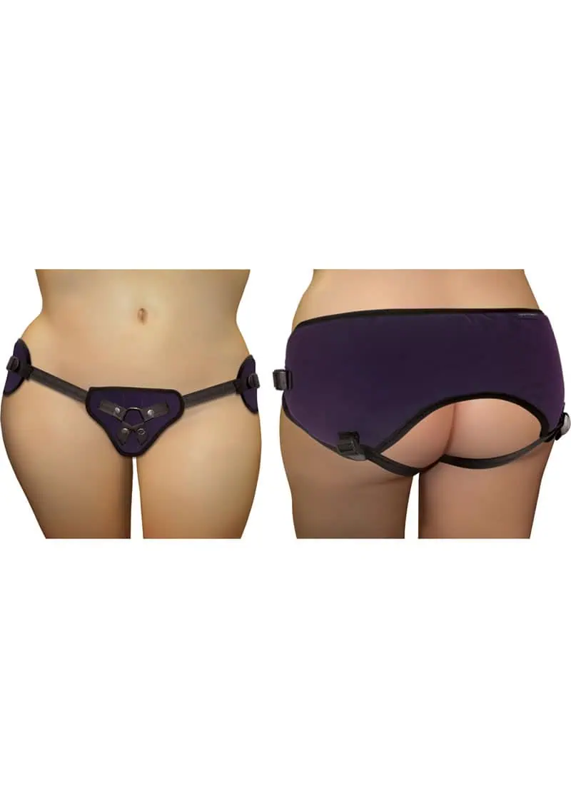 Plus Size Beginners Strap On Harness - Purple - Image 3