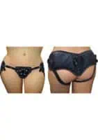 Plus Size PVC Corsette Adjustable Strap On Black Size 12 to 30 - Image 2
