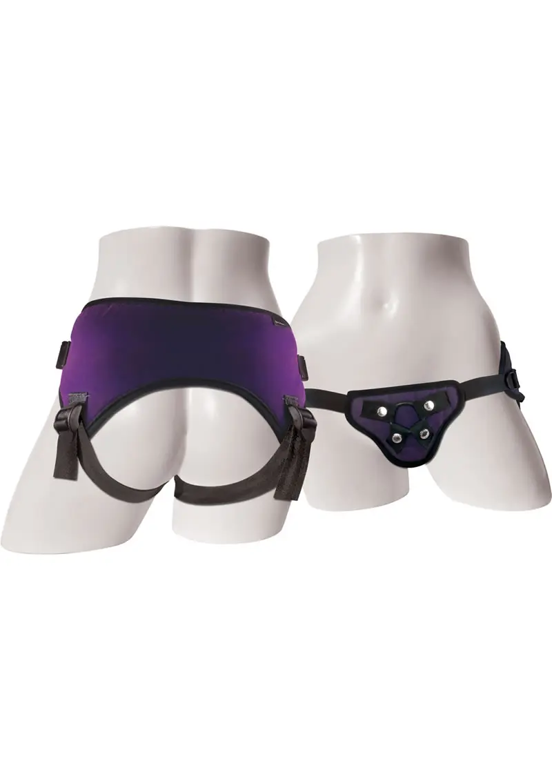 Sportsheets Lush Strap On Harness - Purple - Image 2