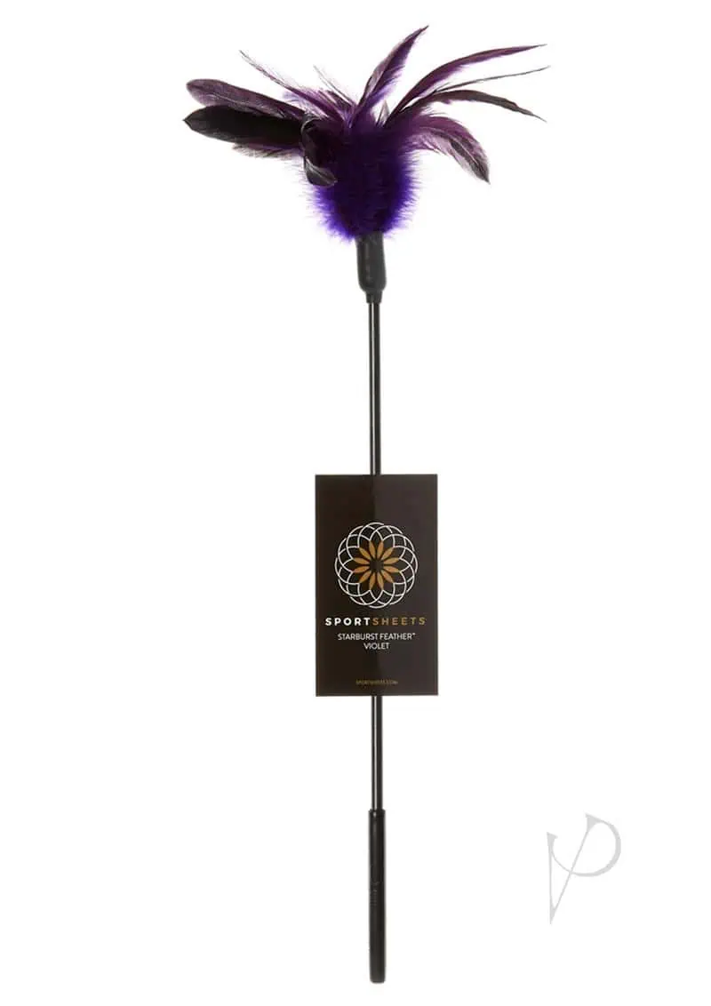 Sportsheets Body Tickler Starburst Feather - Violet - Image 3