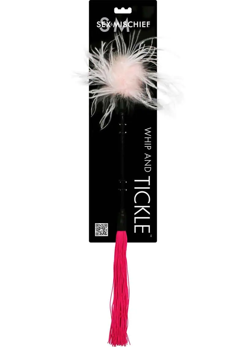 Sex & Mischief Whip & Tickle - Pink/White - Image 2