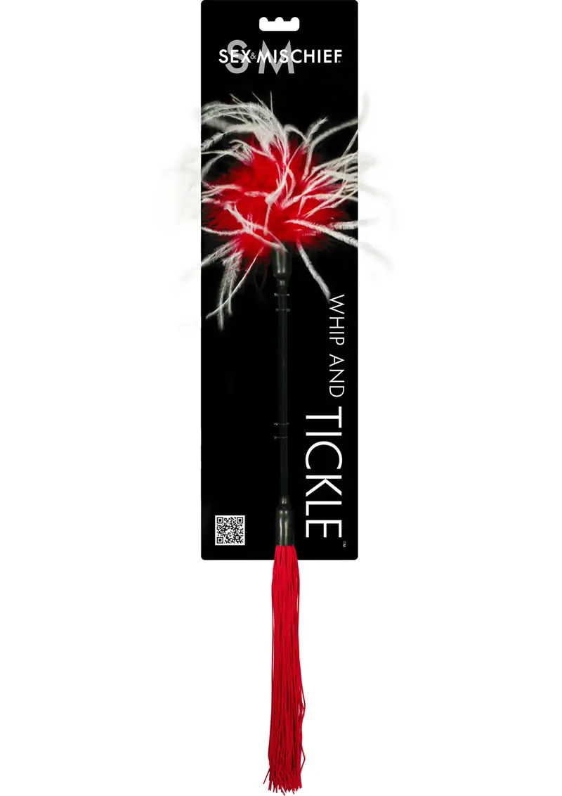 Sex & Mischief Whip & Tickle - Red/White - Image 2