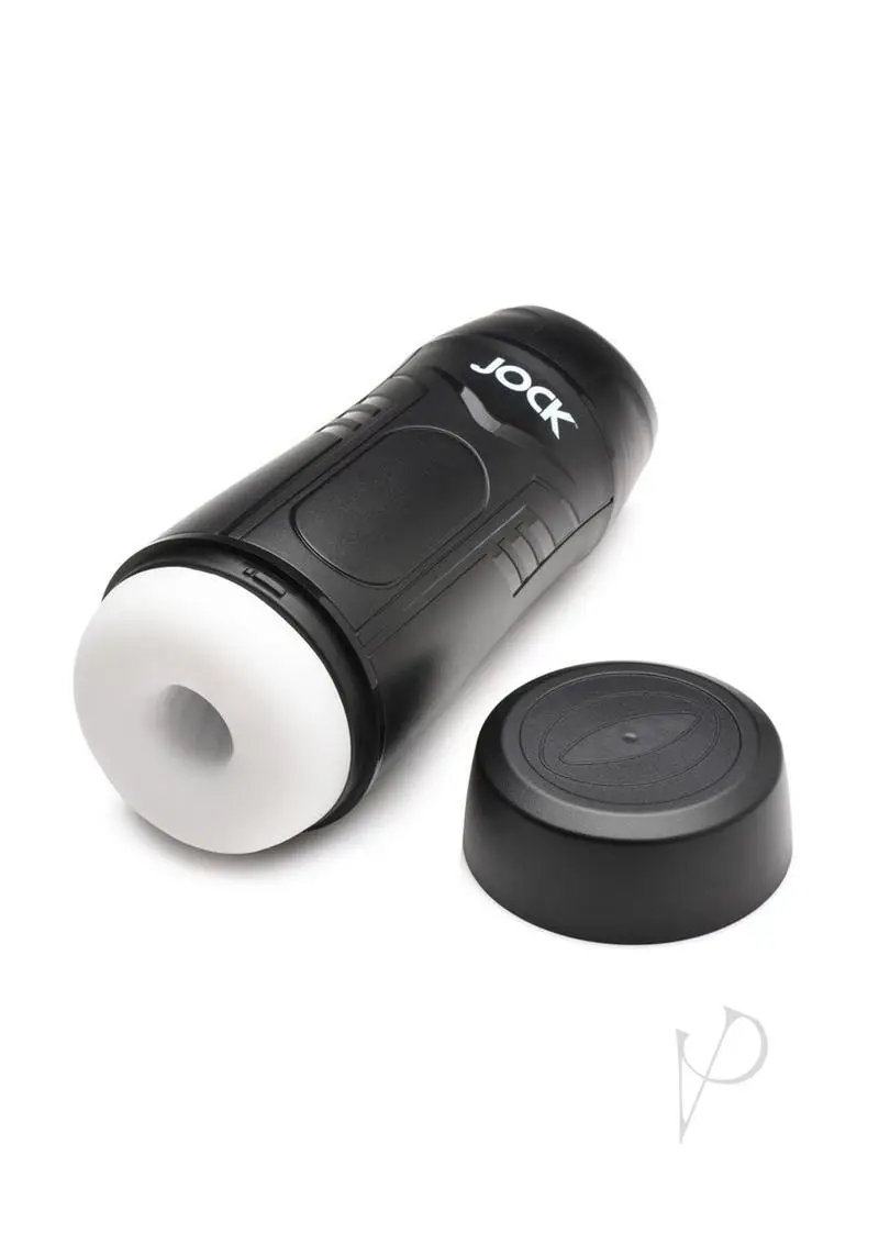 Curve Toys Jock 9X Sucking & Vibrating Masturbator - White - Image 2