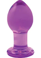Crystal Butt Plug Medium - Purple - Image 2