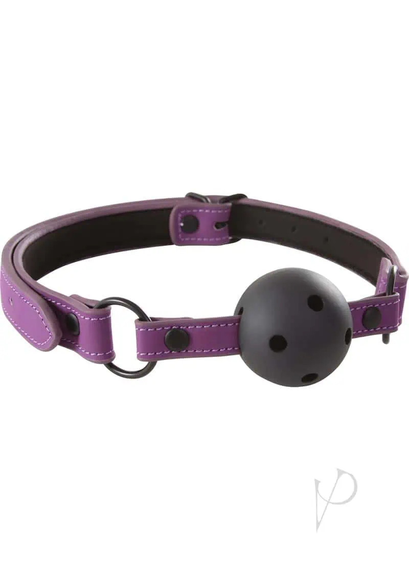 Lust Bondage Ball Gag - Purple - Image 4