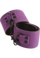Lust Bondage Ankle Cuffs - Purple - Image 2
