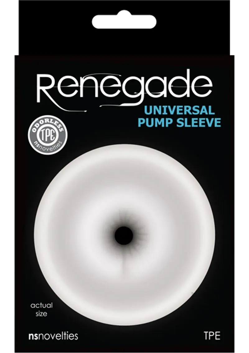 Renegade Universal Pump Sleeve Accessory Anal Clear - Featured Image
