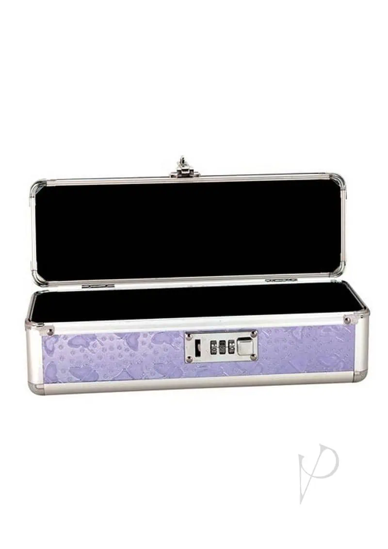 Lockable Vibrator Case - Purple - Image 3