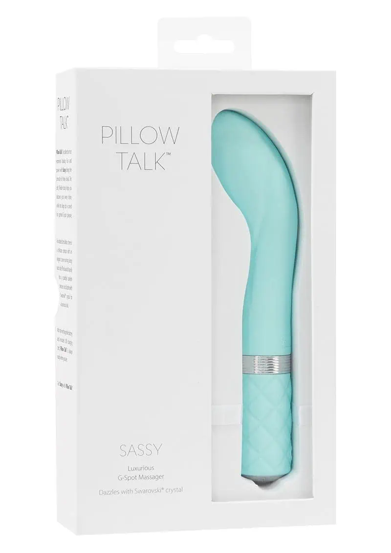 Pillow Talk Sassy G Spot Vibrator - Teal - Image 5