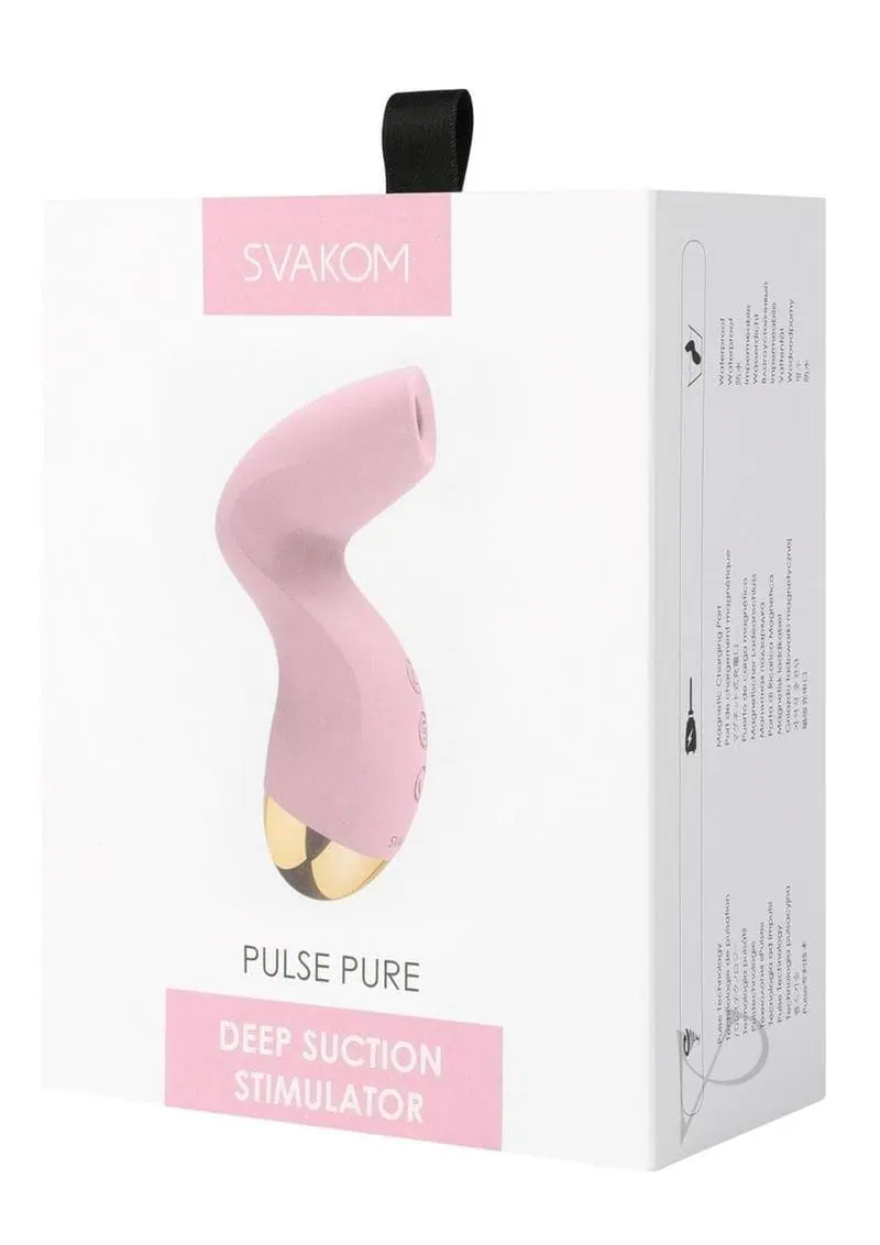 Svakom Pulse Pure Silicone Clitoral Stimulator -  Pink/Silver - Featured Image
