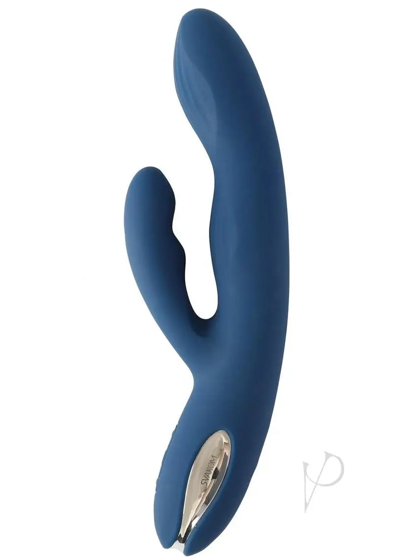 Svakom Aylin Silicone Vibrator - Blue/Silver - Image 2