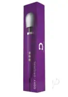 DOXY Plug-In Vibrating Wand Body Massager Purple - Image 1
