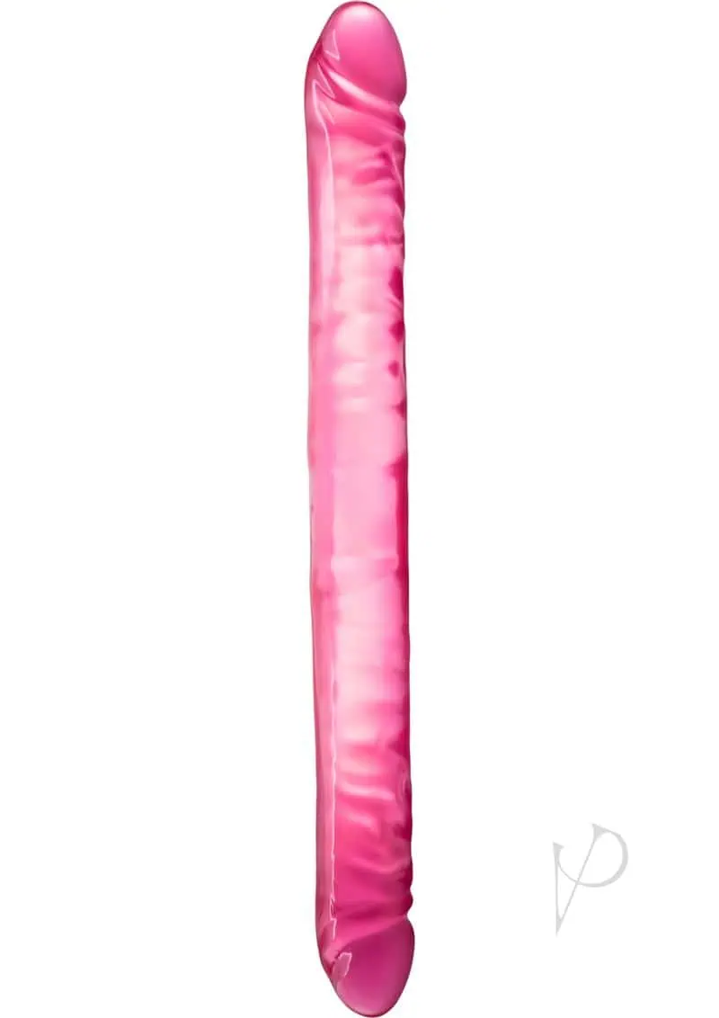 B Yours Double Dildo Jelly Pink 18 Inch - Image 2