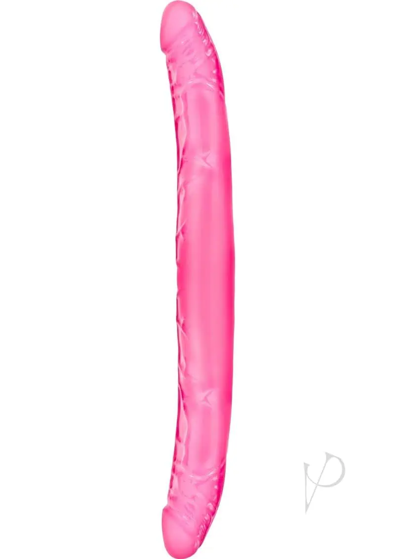 B Yours Double Dildo Jelly Pink 16 Inch - Image 2
