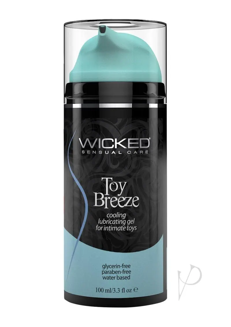 Wicked Sensual Care Toy Breeze Water Based Cooling Lubricant - 3.3 oz - Image 3