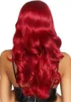 Misfit Long Wavy Bang Wig O/S Red - Image 2