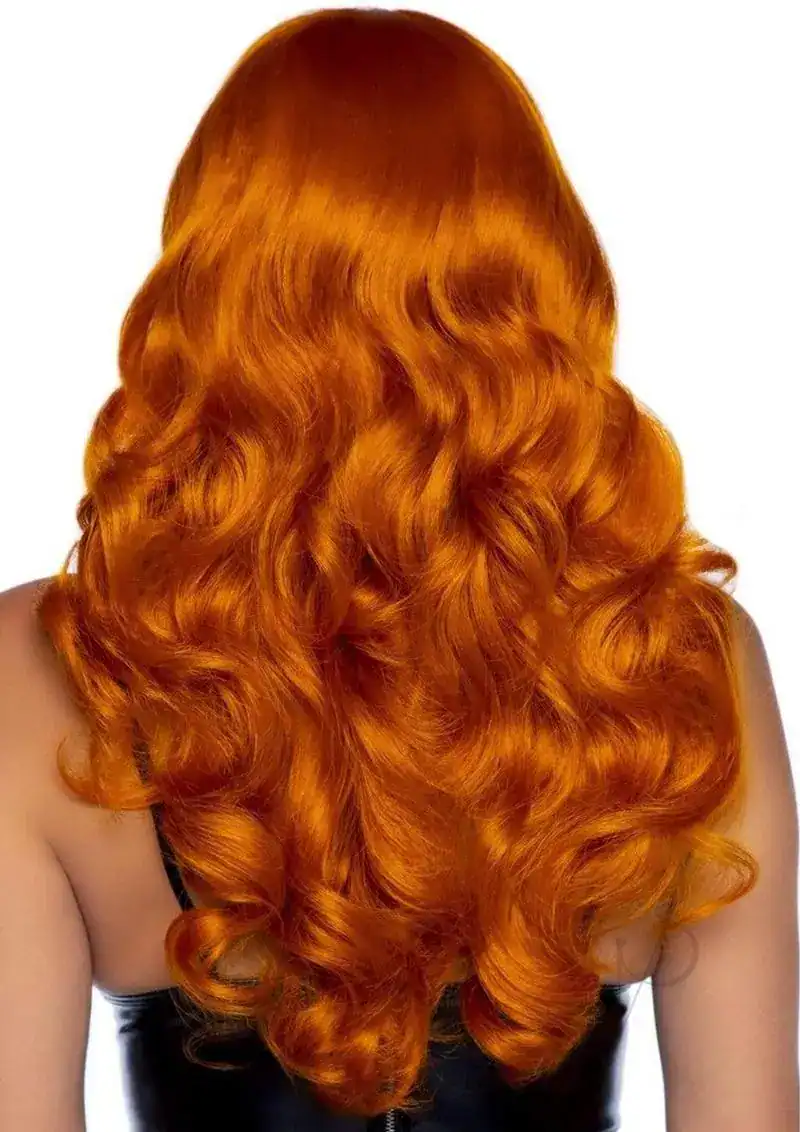 Misfit Long Wavy Bang Wig O/S Ginger - Image 2