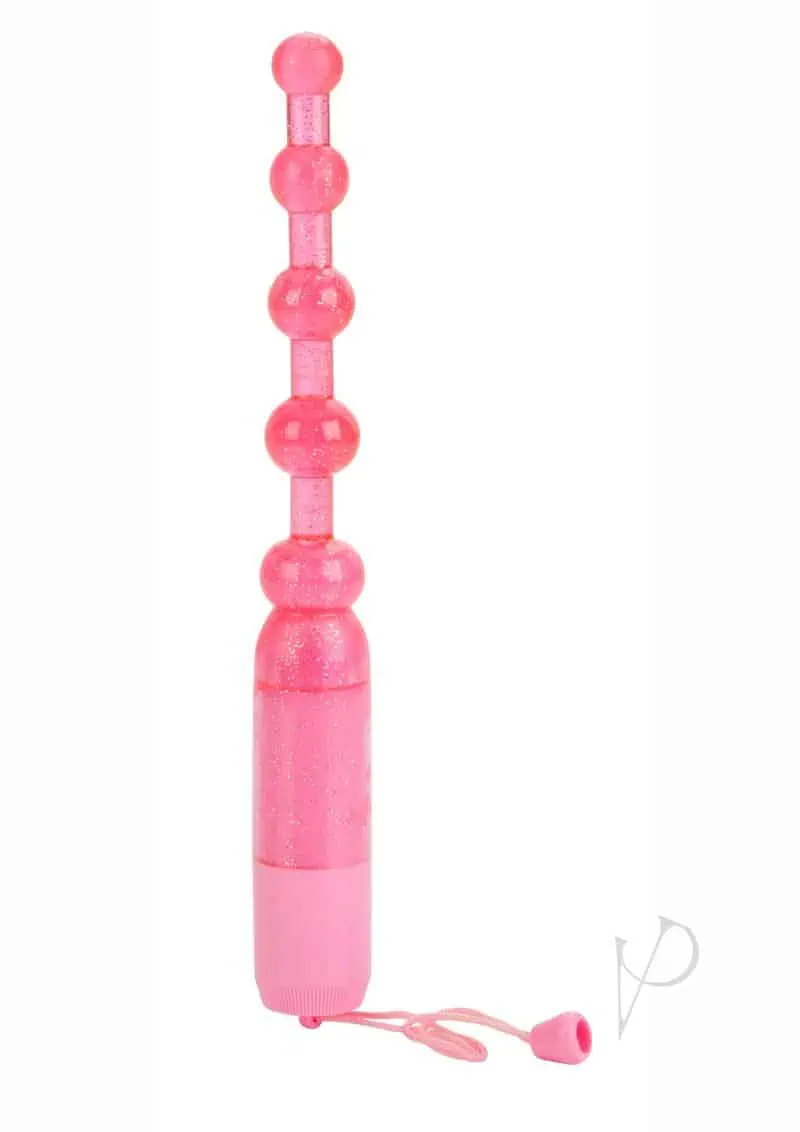 Vibrating Pleasure Beads Waterproof - Pink - Image 5