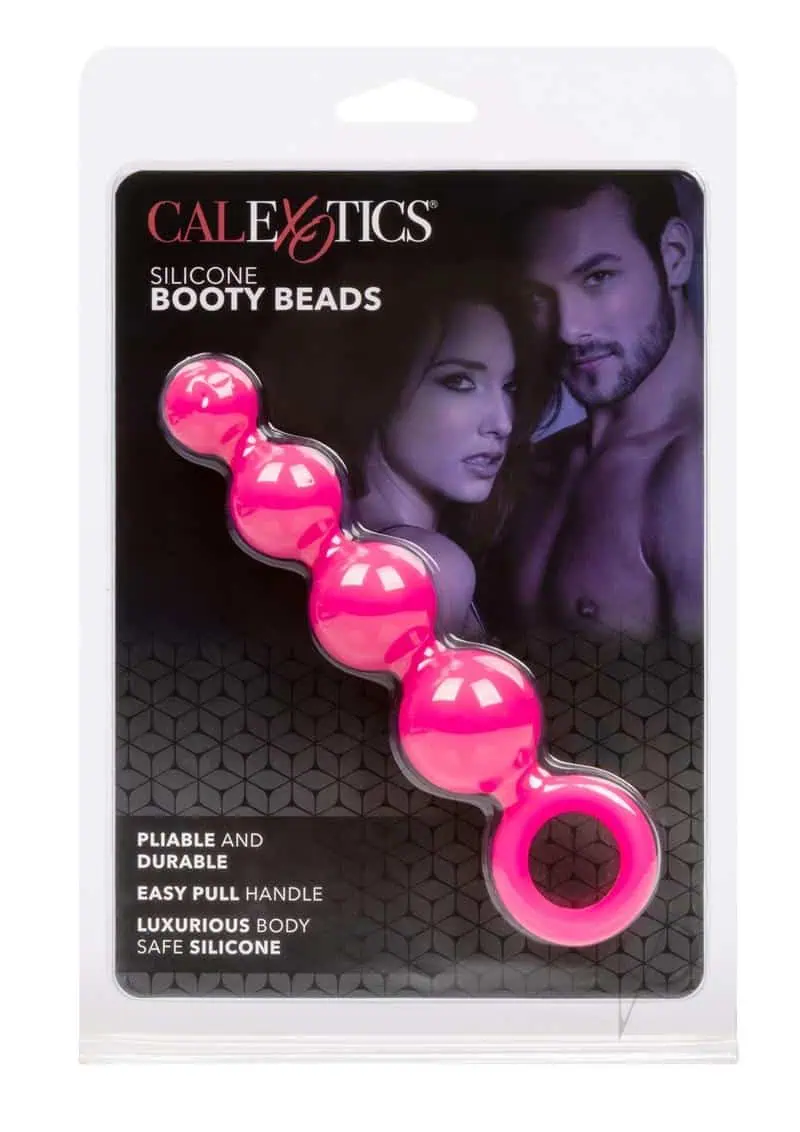Calexotics Silicone Booty Beads - Pink - Image 5