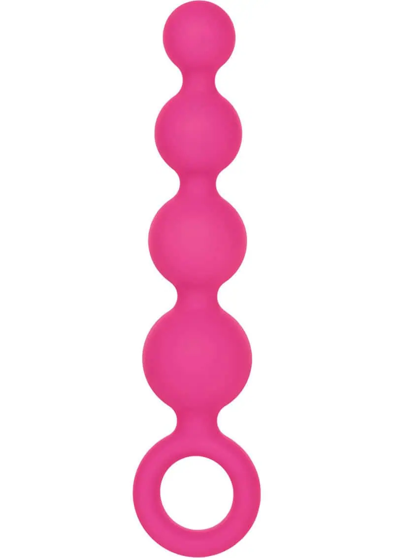 Calexotics Silicone Booty Beads - Pink - Image 6