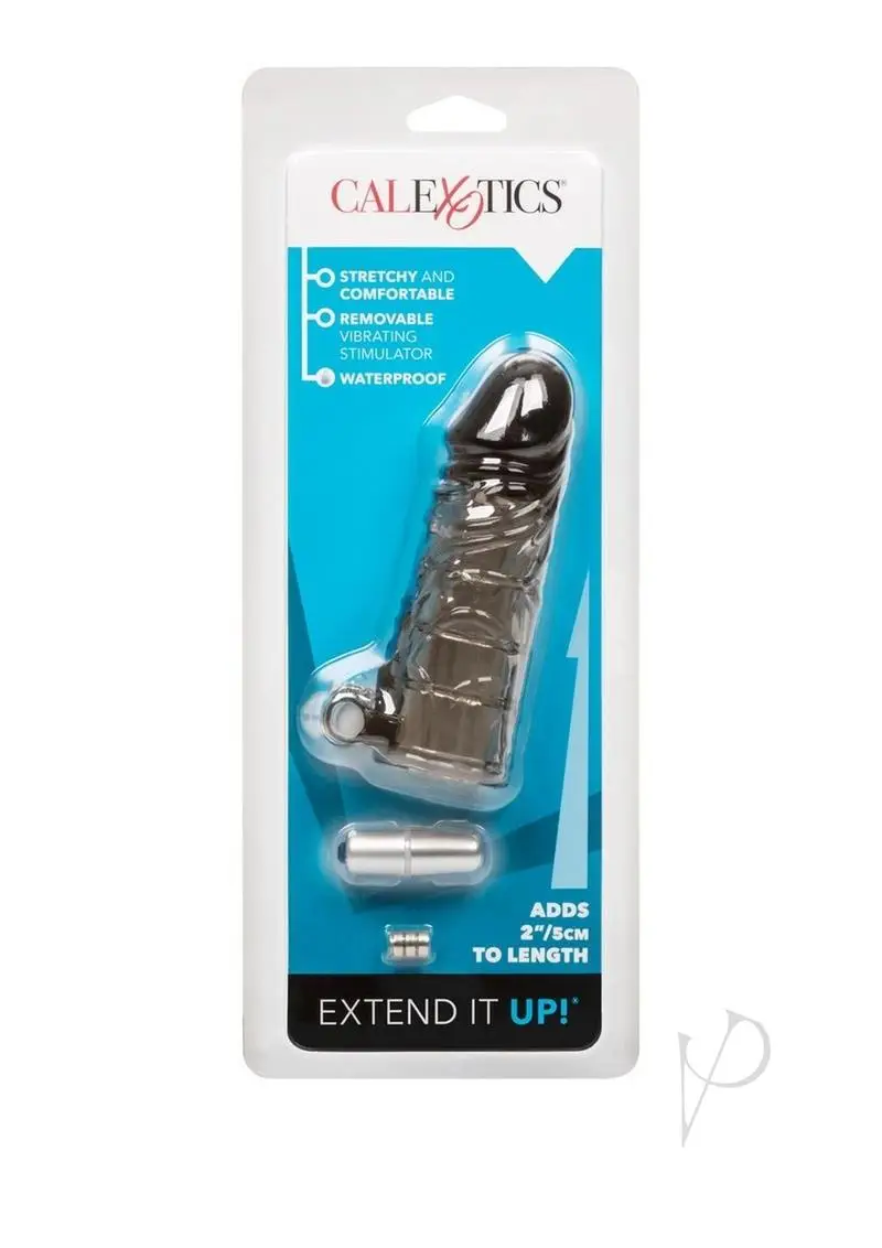 Up Extend it Up Vibrating Extension Sleeve Smoke 5 Inch - Featured Image